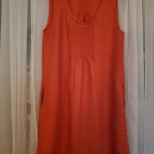 Sleeveless Linen Dress
